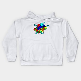 colorful abstract Kids Hoodie